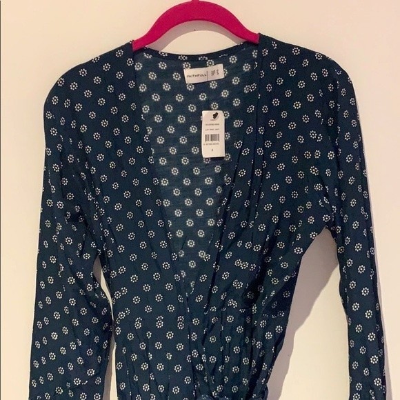 Faithful the Brand Goldstein wrap dress US 6 AU 10 - Picture 6 of 8